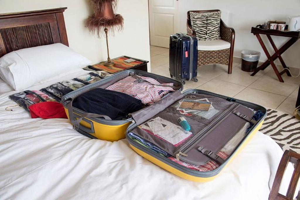 hotel hacks suitcase
