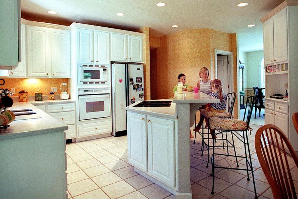 modern floor plan kitchen