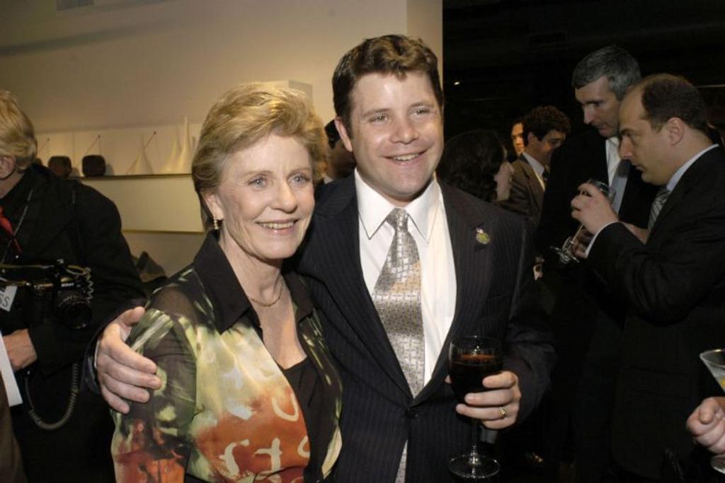 Sean Astin with mother Patty Duke